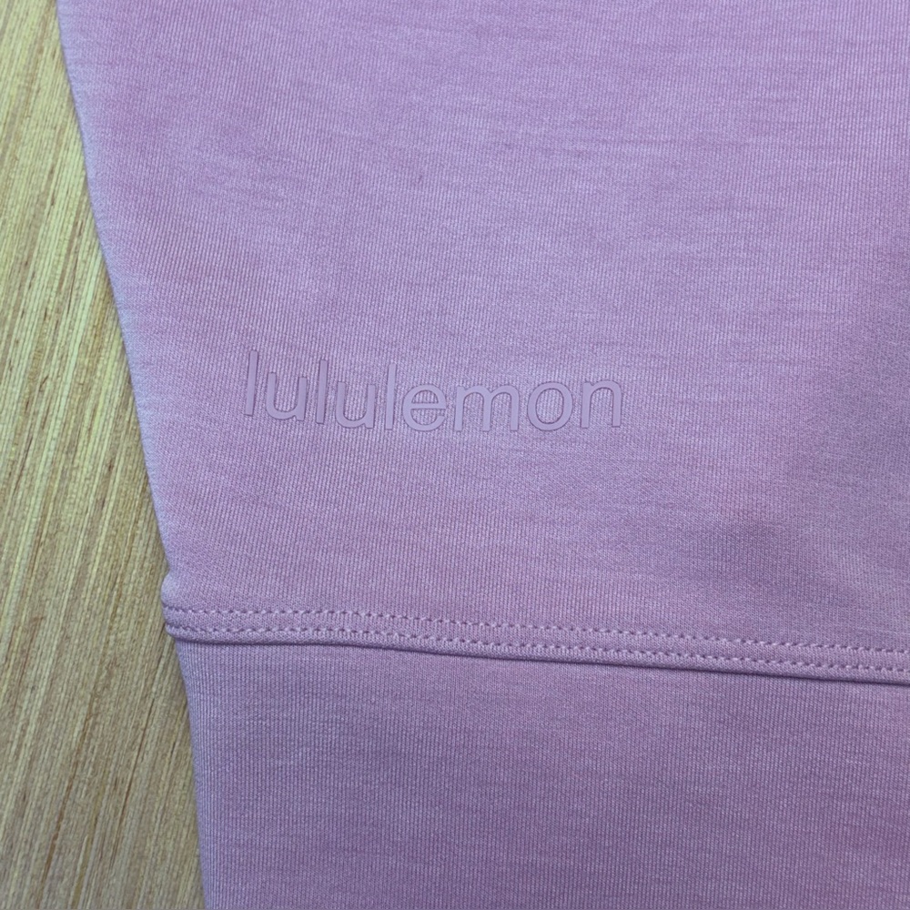 Lululemon Perfectly Oversized Crop Crew Softstreme Pink Women's 8 - Picture 8 of 9